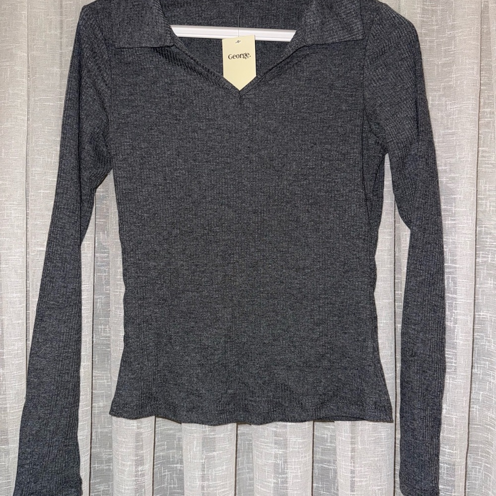 George Women's Charcoal Long Sleeve Top